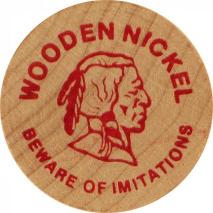 Wooden Nickel - Stock Design 13