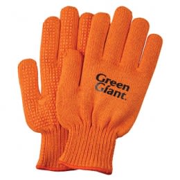 Orange PVC Grip Freezer Gloves