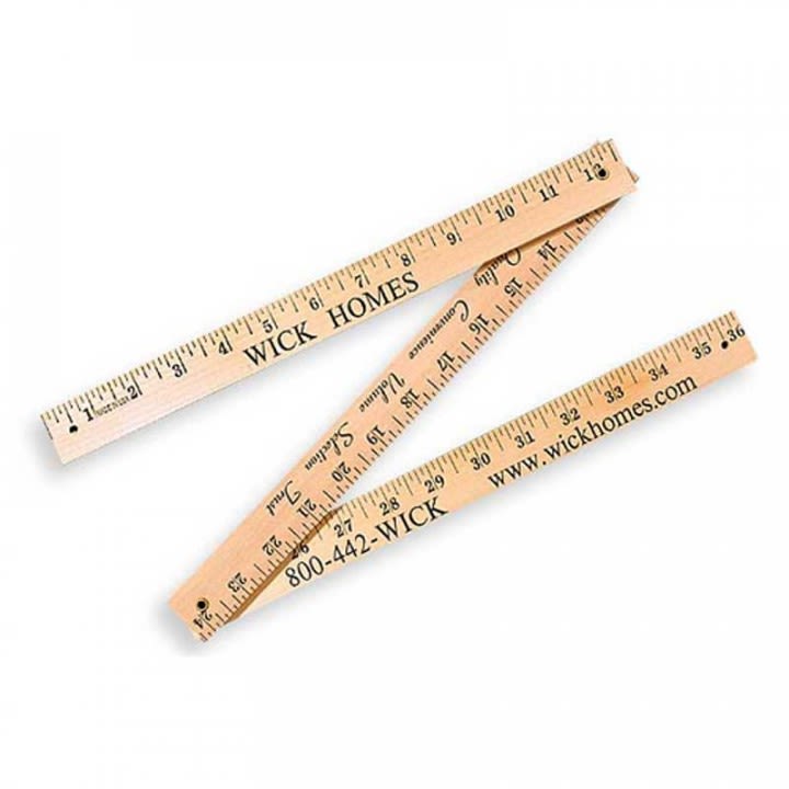 Promotional Folding Yardsticks - Natural Finish