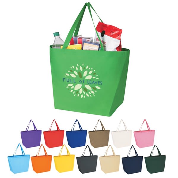 Large Reusable Grocery Shopping Tote Bag Bags Recycled Eco Friendly 20inch  