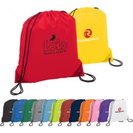 Custom TSA Friendly Drawstring Backpacks | Oriole Nylon Drawstring Backpack | Custom Embroidered Drawstring Backpacks