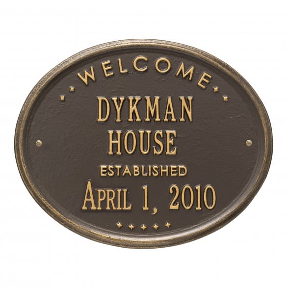 Personalized Welcome House Plaque