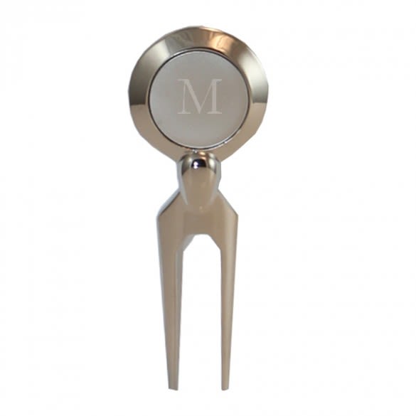 Personalized Chrome Golf Ball Marker & Divot Tool