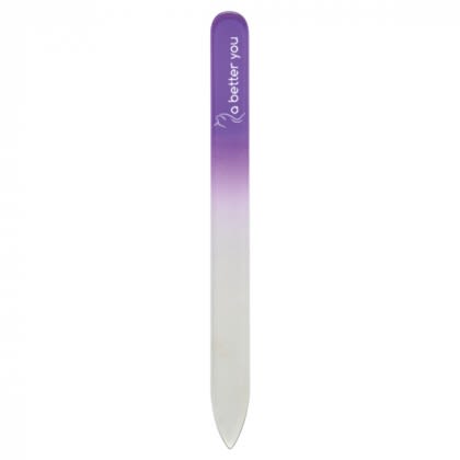 Purple Gradient Glass Nail File Custom Logo