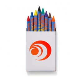 Promo Crayon Pack 8 Count  - Back Custom Logo
