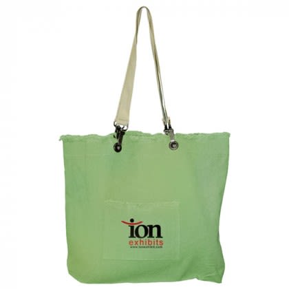 Campus Tote - Cotton Denim - Green Tea