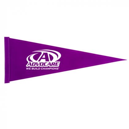 Purple Custom 8 x 18 Felt Pennants | Custom Felt Pennants | Promotional Felt Pennants Wholesale