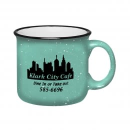 Campfire Mug for Marketing 15 oz. Teal