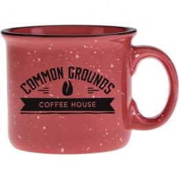 Promotional Brand Logo 14 oz Camper Mug - Coral