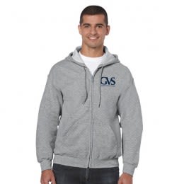 Imprinted Gildan Heavy Blend Full Zip Hooded Sweatsh - Gray