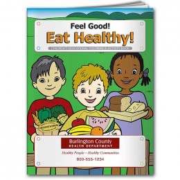 Feel Good! Eat Healthy! | Wholesale Health Safety Coloring Books for Kids