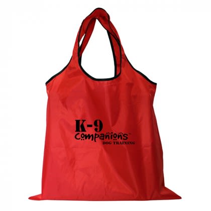 Custom Imprinted RPET Fold-Away Carryall Tote - Red