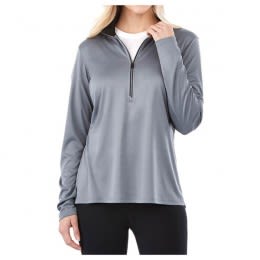 Custom Women's Vega Tech Quarter Zip - Steel gray