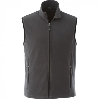 Men's Tyndall Polyfleece Vest Customized Grey Strom