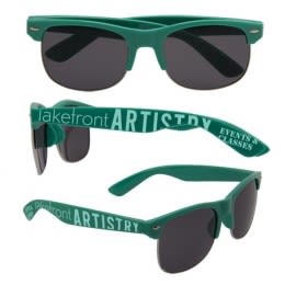 Company Promotion Half Frame Sunglasses - Green