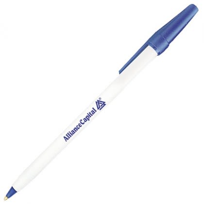 Dark Blue Value Stick Pens | Discount Advertising Pens | Personalized Business Logo Pens | Custom Promotional Pens