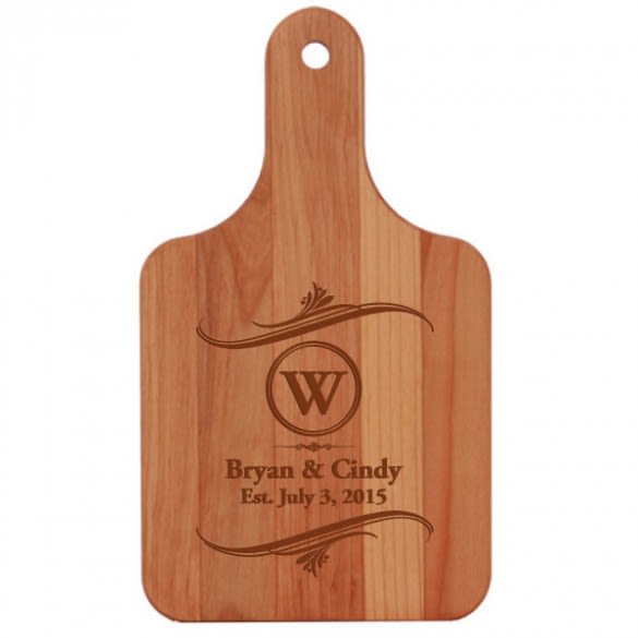 Couples Established Alder Paddle Cutting Board