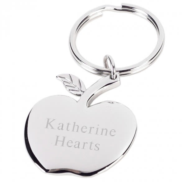 Engravable Apple Key Chain