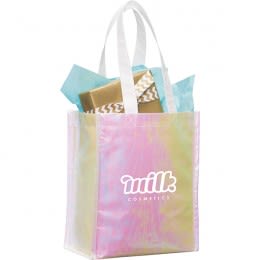 Logo Iridescent Non-Woven Gift Tote