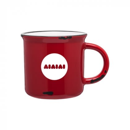 Promotional Ventura Distressed 16 oz Mug - Red