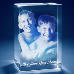 Mother's Day 3D Photo Tower Crystal Keepsakes | Photo Gifts