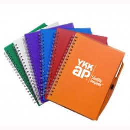 Spiral Notebook with Pen Promotional Custom Imprinted With Logo