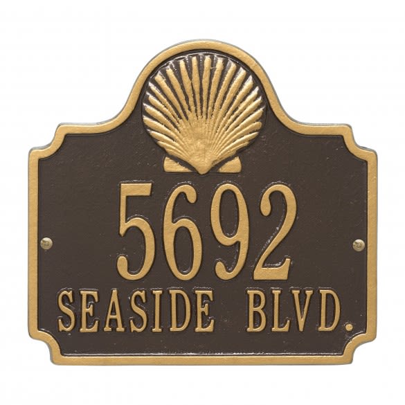 Conch Personalized Address Plaque for Her