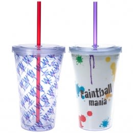 16 oz. Double Wall Acrylic Tumbler with Insert