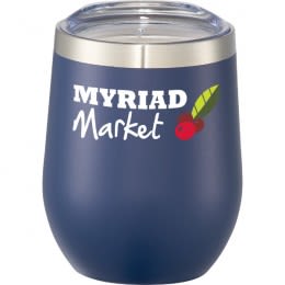 Custom Corzo Copper Vacuum Insulated Cup 12 oz - Navy