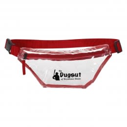 Custom Clear Choice Fanny Pack - Clear with red