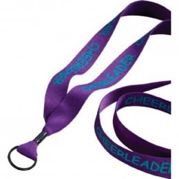 3/4 in. Economy Polyester Lanyard with Split-ring Custom Imprinted With Logo