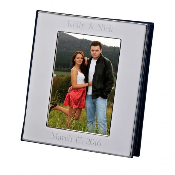 Chrome Photo Frame 4 x 6 Album with Engraving