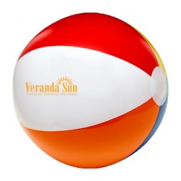 Custom Imprinted 6 Color Six Inch Beach Ball | Cheap Beach Promos