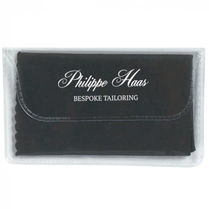 Microfiber Customized Cleaning Cloths | Promotional Microfiber Cleaning Cloths in Cases - Black