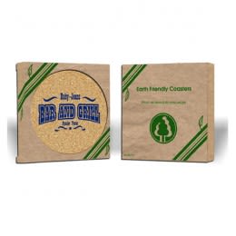 Square Cork Coaster Gift Pack with Box