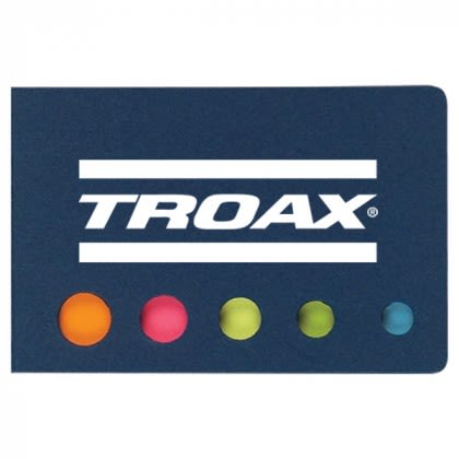 Blue Mini Pocket Sticky Flags Custom Logo