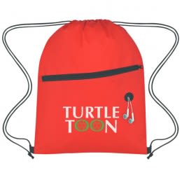 Custom logo imprinted water-resistant lightweight backpack for hiking - Red