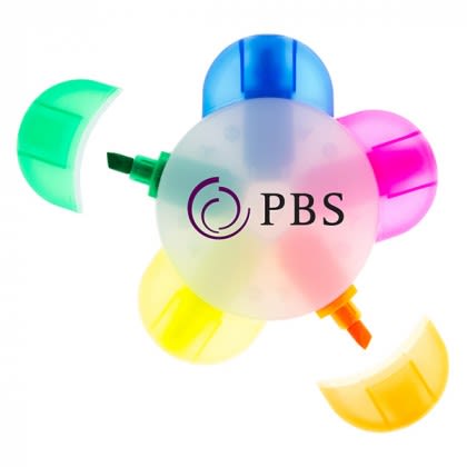 Bulk Flower Highlighters | Customized Daisy Highlighters | Promotional Items for Schools