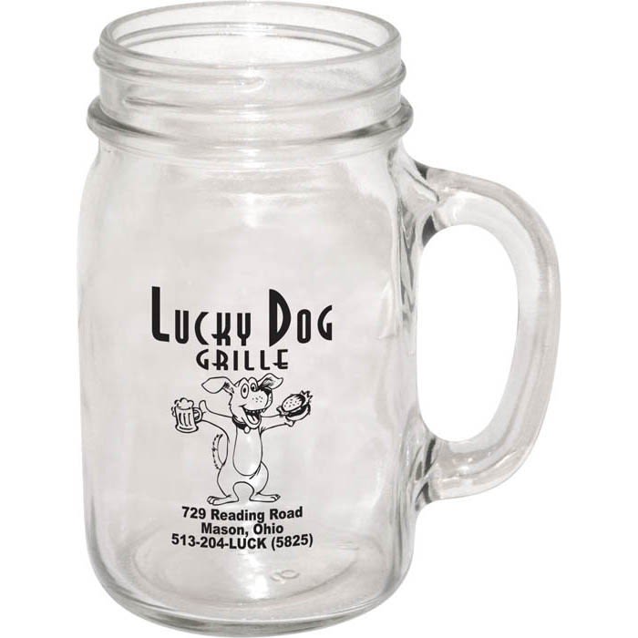 16 oz. Traditional Mason Jars w/ Lids & Glass Coffee Mugs