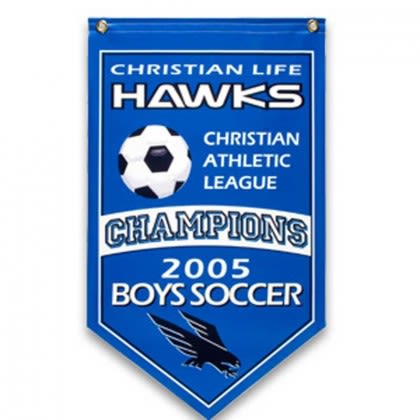 2ft. x 4ft. Championship Banner Promotional Custom Imprinted With Logo