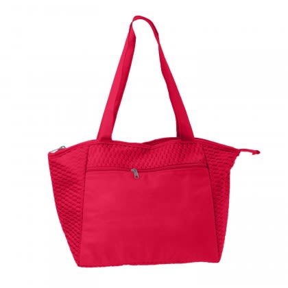 Printed Poly Pro Lunch Wave Tote - Red