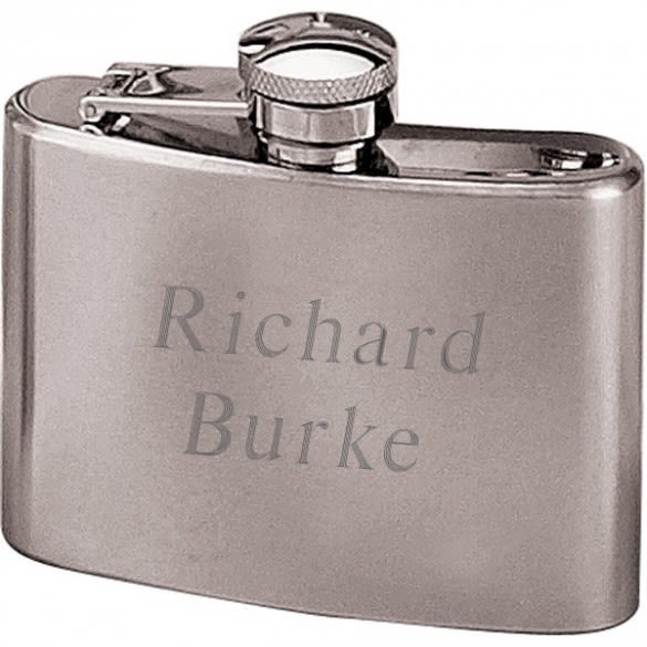 Personalized 4 oz  Pocket Flask with Engraving