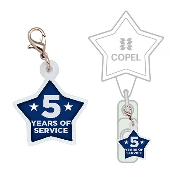 Personalized Star Badge Reel Charm