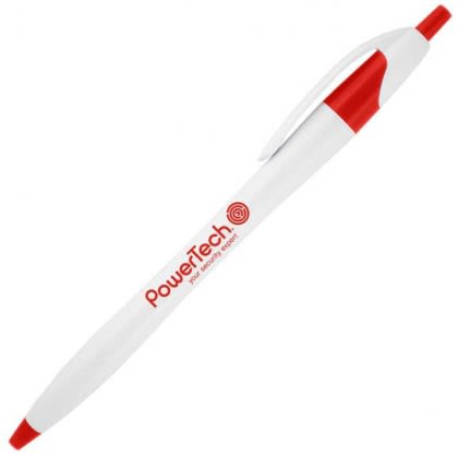 Red Personalized Click Pens | Stationery Giveaway Items | Bulk Customizable Pens for Businesses