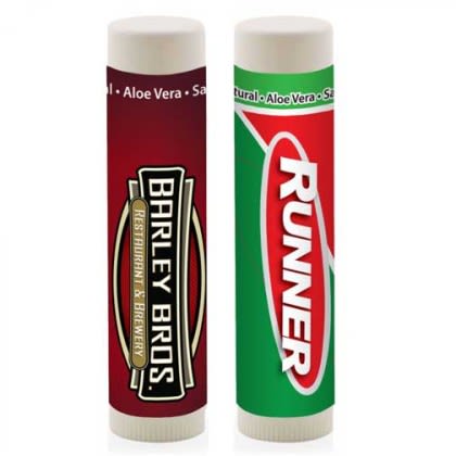 SPF 15 Chap Balm - White Tube Promotional Custom Imprinted With Logo