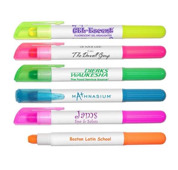Gel-Escent Personalized Fluorescent Gel Highlighters