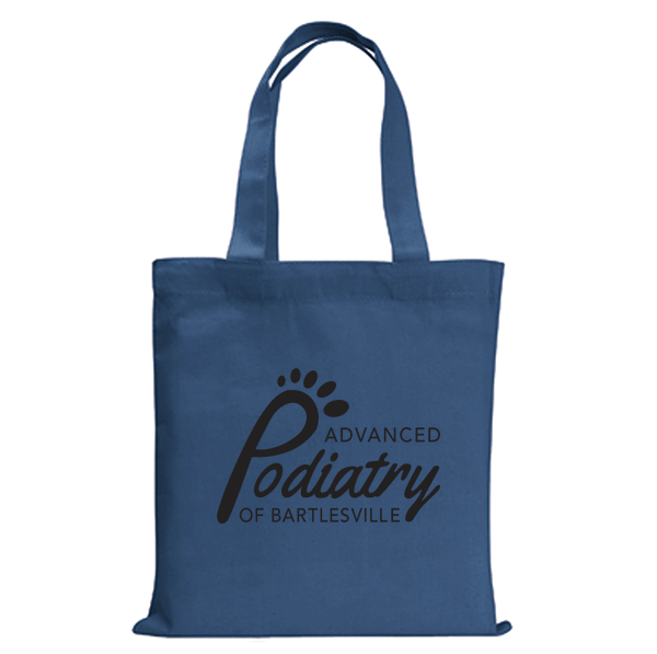 Colored Mini Economy Cotton Tote With Imprint | Promotional Tote Bags