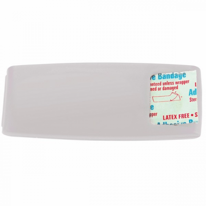 Adhesive Bandage Dispenser Custom Imprinted With Logo -White