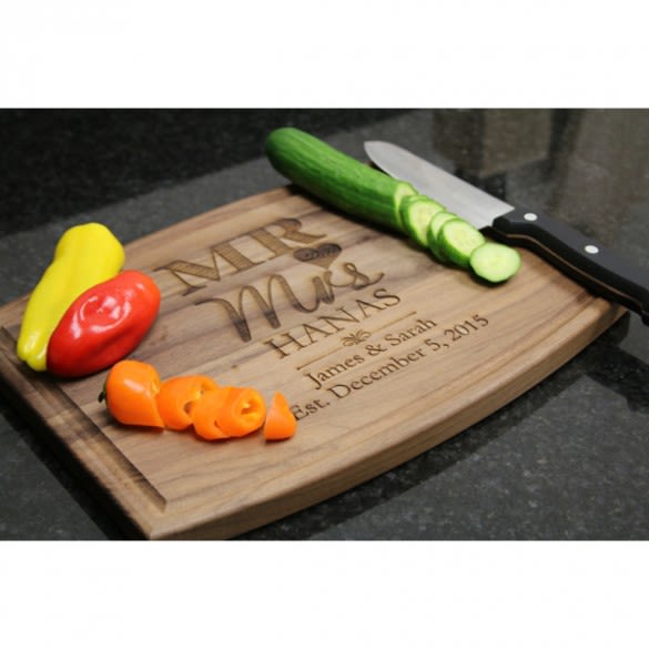 Mr & Mrs Personalized Cutting Board