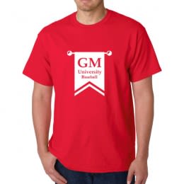 Gildan Adult Heavy Cotton T-Shirt with Logo - Red